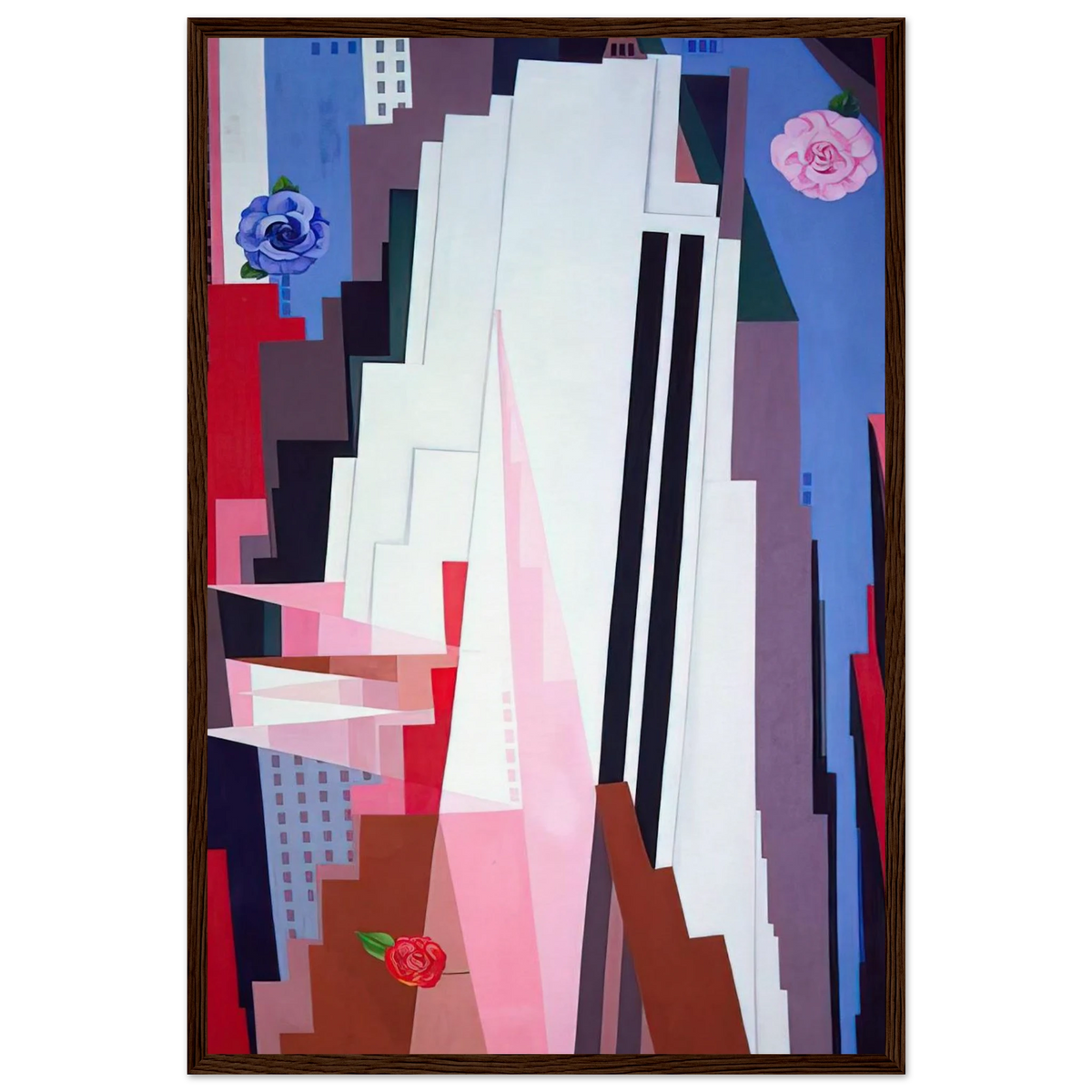 Manhattan Framed Poster | Georgia O'Keeffe Framed Prints Wall Art | Georgia O Keeffe Prints