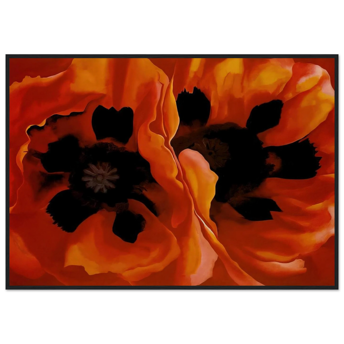 Oriental Poppies Framed Poster | Georgia O'Keeffe Framed Prints Wall Art | Georgia O Keeffe Prints