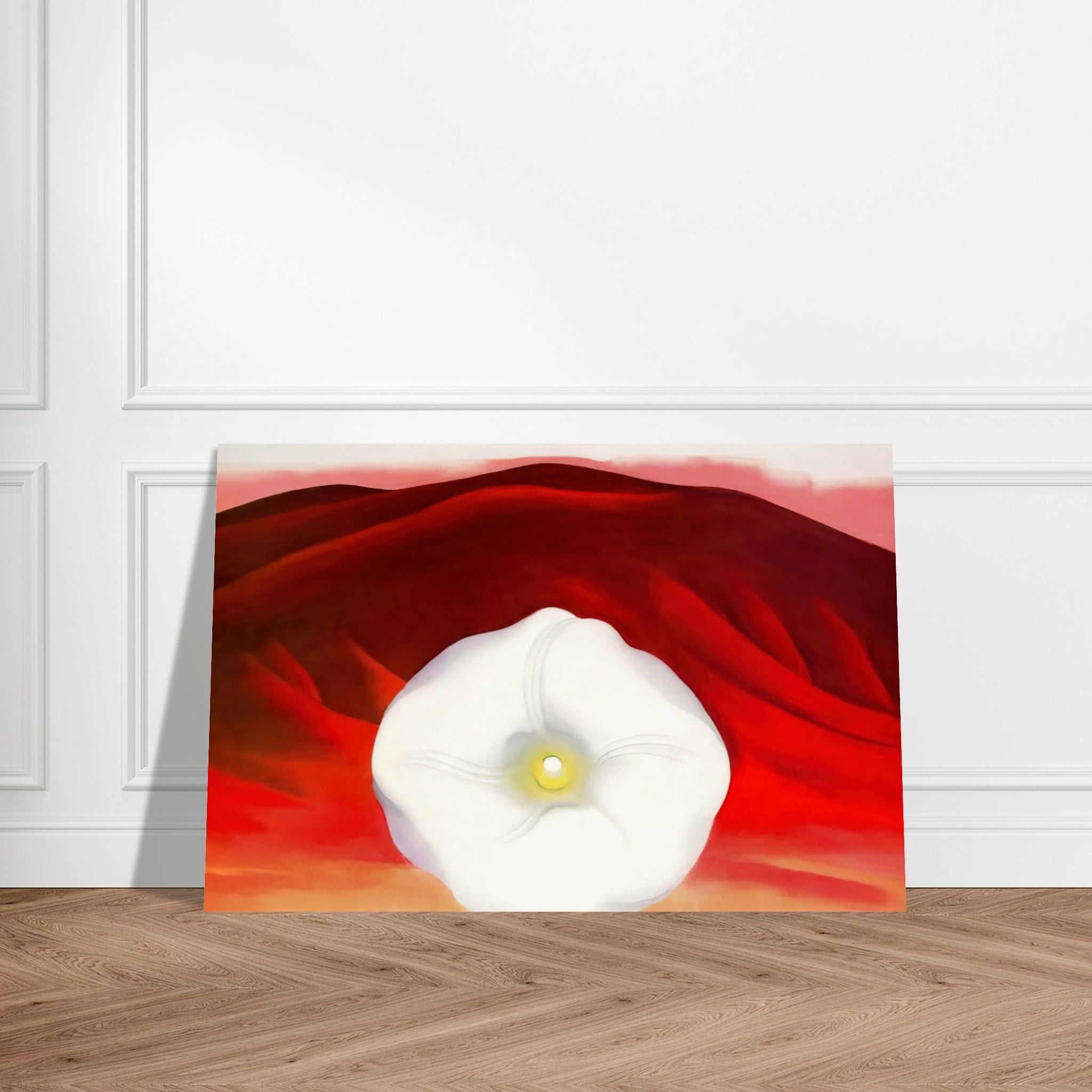Red hills and white flower Poster | Georgia O'Keeffe Poster | Georgia O Keeffe Prints