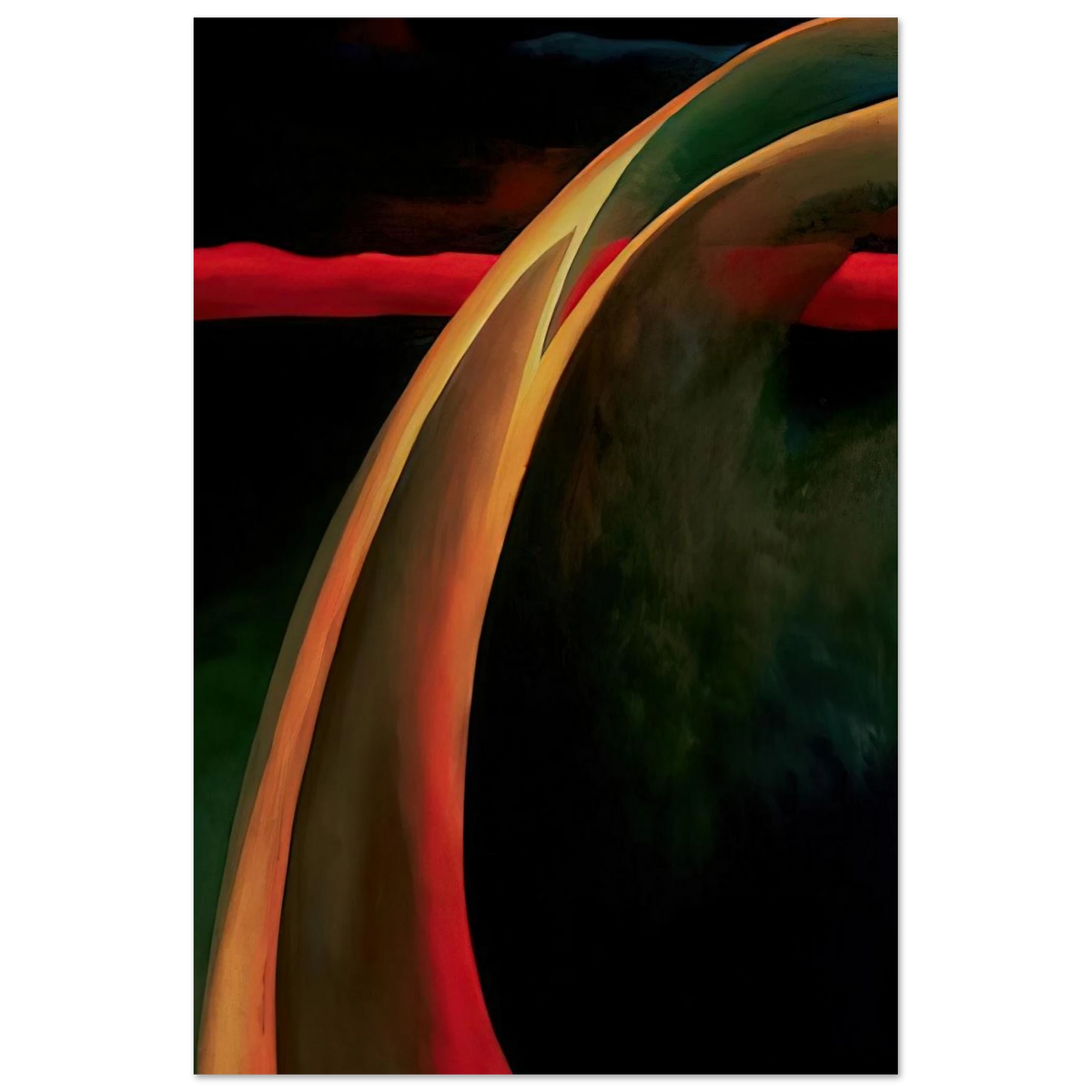 Red and Orange Streak Poster | Georgia O'Keeffe Poster | Georgia O Keeffe Prints
